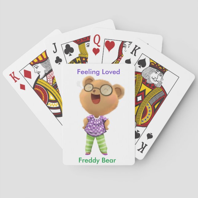 Feeling Loved, A Ted E. Bear Story, Freddy Bear Poker Cards (Back)