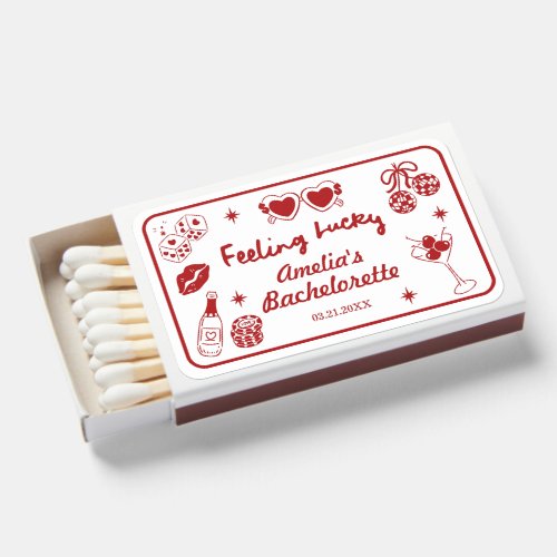 Feeling Lucky In Vegas Bachelorette,Girls Trip Matchboxes