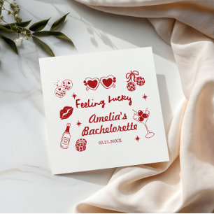 Feeling Lucky In Vegas Bachelorette,Girls Trip Nap Napkins