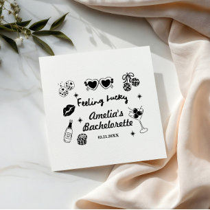 Feeling Lucky In Vegas Bachelorette,Girls Trip Nap Napkins