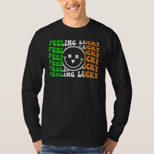Feeling Lucky Irish Flag Shamrock Leaf St Patrick' T-Shirt