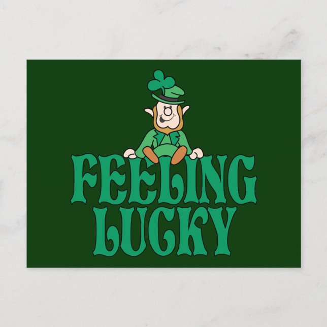 Feeling Lucky Postcard (Front)