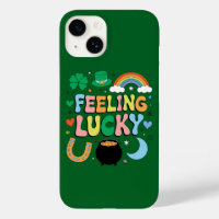 Feeling Lucky St Patricks Day Charm Irish Shamrock