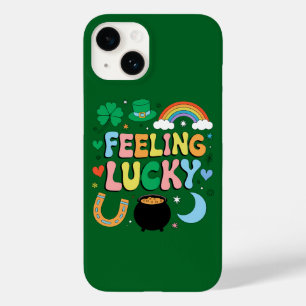 Feeling Lucky St Patricks Day Charm Irish Shamrock Case-Mate iPhone 14 Case