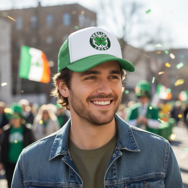 Feeling Lucky - St Patrick's Day  Trucker Hat (Creator Uploaded)