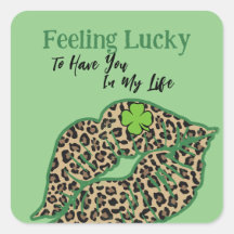 Feeling Lucky St. Patrick's Day Vintage Leopard 