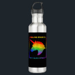 Feeling Magical But Also Stabby Funny Unicorn T-Sh Stainless Steel Water Bottle<br><div class="desc">Feeling Magical But Also Stabby Funny Unicorn T-Shirt</div>