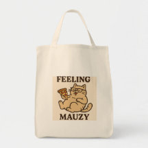 Feeling Mauzy – Retro Cat Pizza Vibes Aesthetic