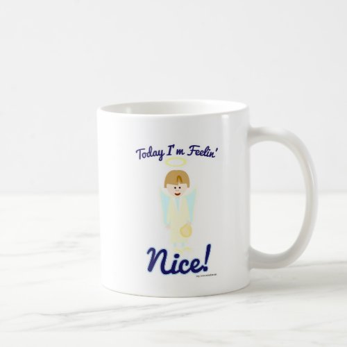Feeling Nice Cartoon Shoulder Angel Art  Coffee Mug