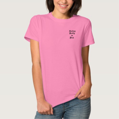 Feeling Pretty in Pink Graphic T_Shirt