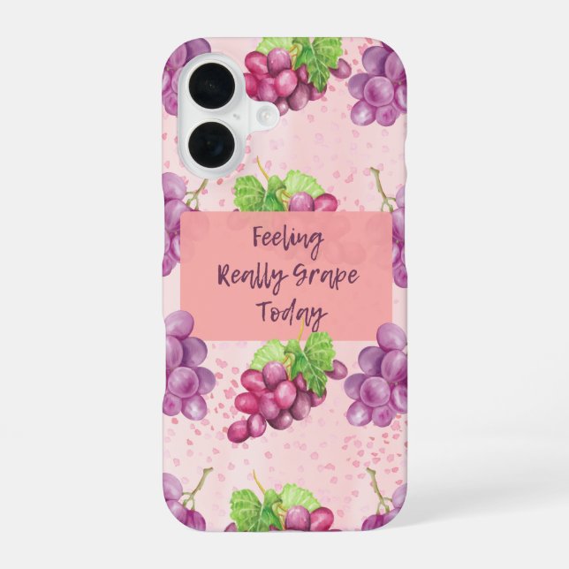 Feeling Really Grape Today iPhone Case (Back)