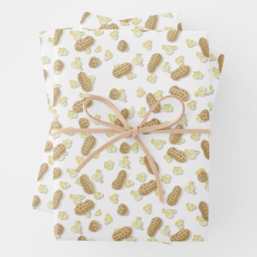 Feeling Salty Popcorn and Peanuts Gift Wrap