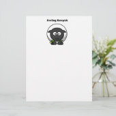Feeling Sheepish Cute Sheep Cartoon with Funny Pun (Standing Front)