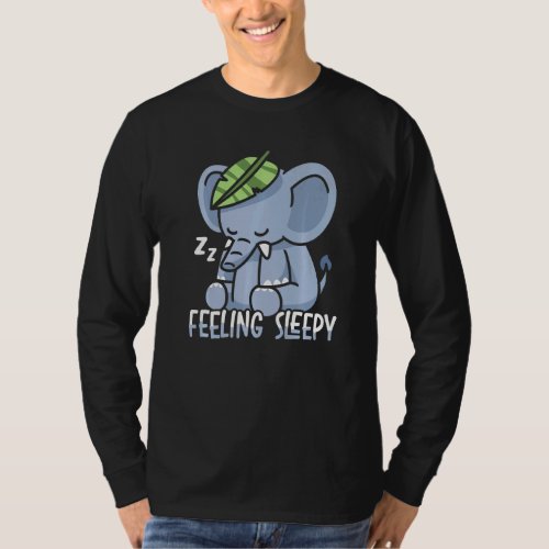 Feeling Sleepy Elephant Whisperer Animal  Zookeepe T_Shirt