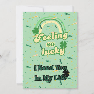 feeling so lucky st.patrick's day card