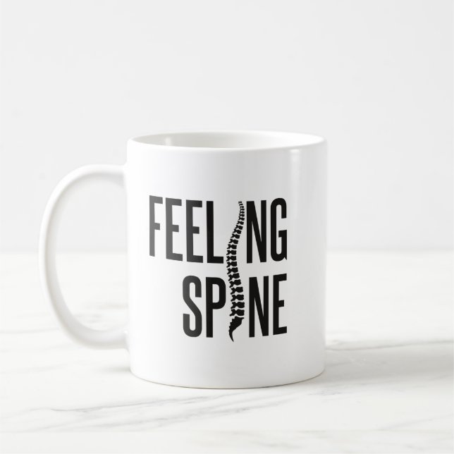 Feeling Spine Funny Chiropractor Chiropractic Team Coffee Mug (Left)