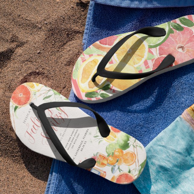 Feeling Spritzy | Citrus Bachelorette Weekend  Flip Flops (Creator Uploaded)
