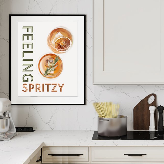 Feeling Spritzy Orange Cocktail Poster (Creator Uploaded)