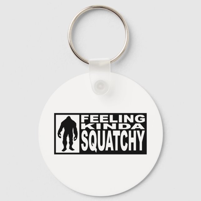   Feeling Squatchy Gear - Finding Bigfoot Keychain (Front)