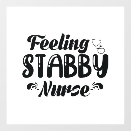Feeling Stabby Nurse Floor Decals