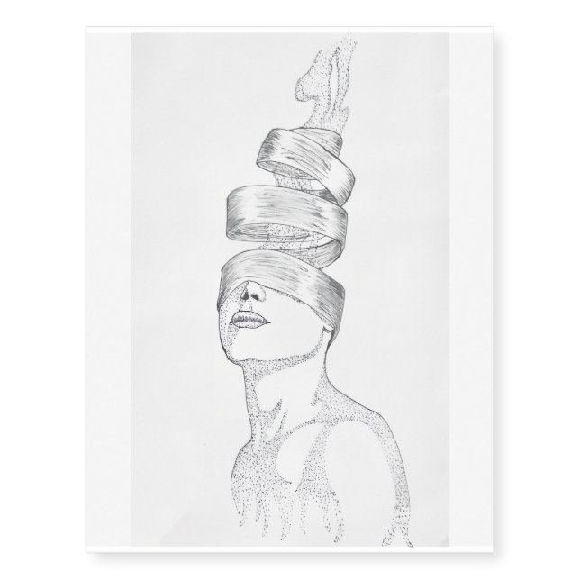 Feeling stuck temporary tattoos (Front)