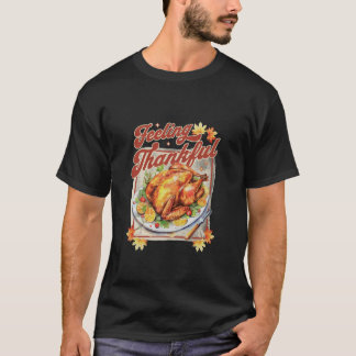 Feeling Thankful Autumn Fall Lover Christian Beach T-Shirt