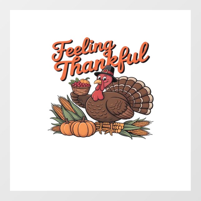 Feeling thankful Classic T-Shirt Floor Decals (Front)