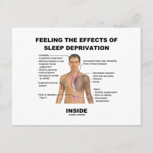 Feeling The Effects Of Sleep Deprivation Inside Postcard