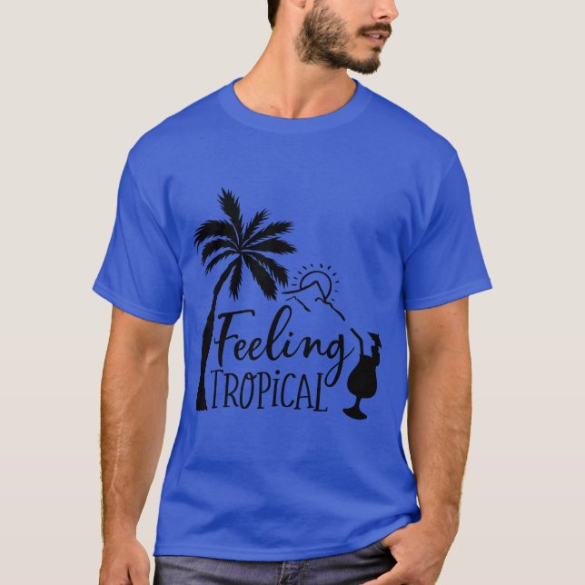 Feeling tropical Basic Dark T-Shirt (Front)