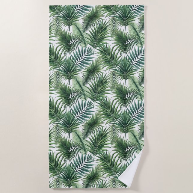 Feeling Tropical Beach Towel (Front)