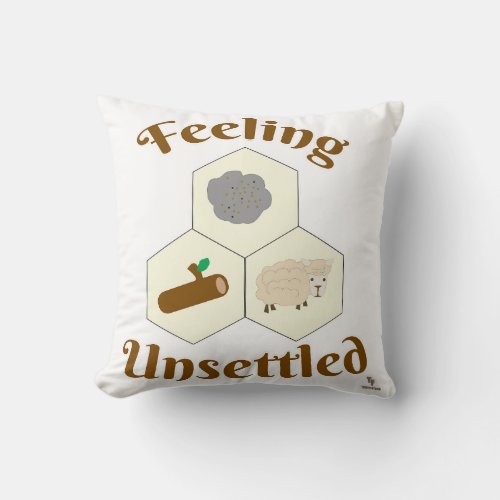 Feeling Unsettled City Builder Game Time Throw Pillow