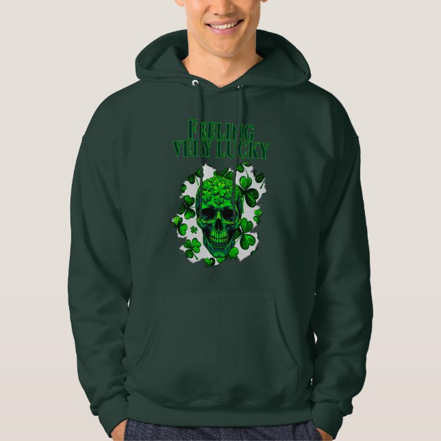 Feeling Very Lucky St Patrick’s Day -  Moletons Hoodie (Front)
