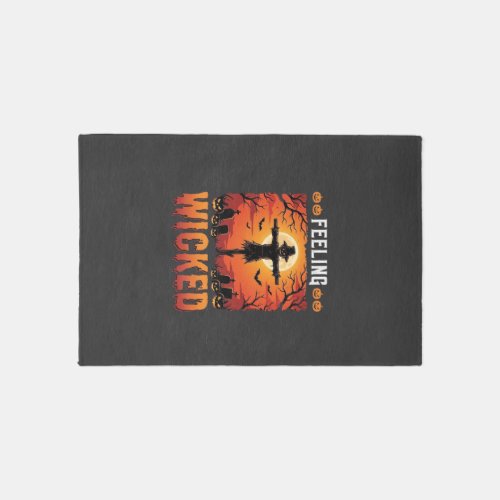 Feeling Wicked Halloween Scarecrow Design_1 Rug