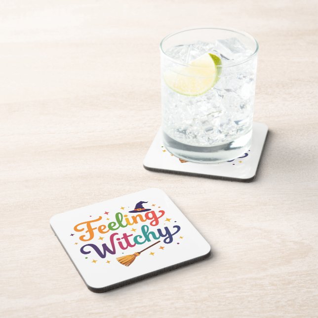 Feeling Witchy Beverage Coaster (Right Side)