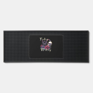 Feeling Witchy Black Cat Classic T-Shirt Bar Mat