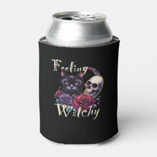 Feeling Witchy Black Cat Classic T-Shirt Can Cooler