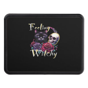 Feeling Witchy Black Cat Classic T-Shirt Hitch Cover