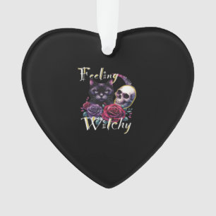 Feeling Witchy Black Cat Classic T-Shirt Ornament
