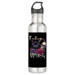 Feeling Witchy Black Cat Classic T-Shirt Stainless Steel Water Bottle