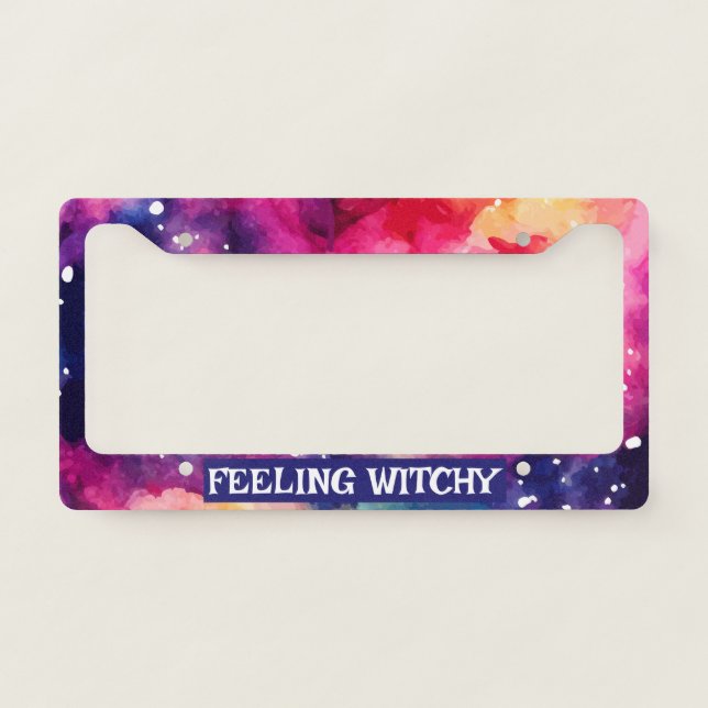Feeling Witchy License Plate Cover (Front)
