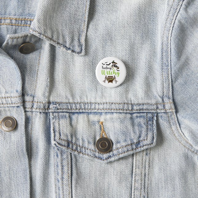 Feeling witchy Magic Halloween Button (In Situ)