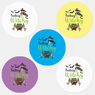 Feeling witchy Magic Halloween Labels