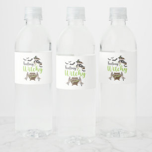 Feeling witchy Magic Halloween Water Bottle Label