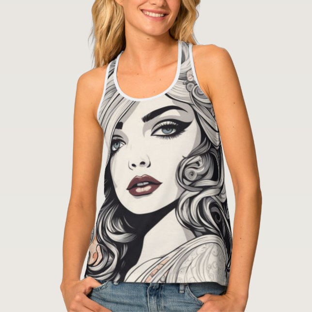 Feeling Zen AF in Bali Tank Top #7 (Front)