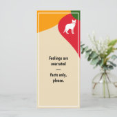 “Feelings Are Overrated” Bookmark – J to G (Standing Front)