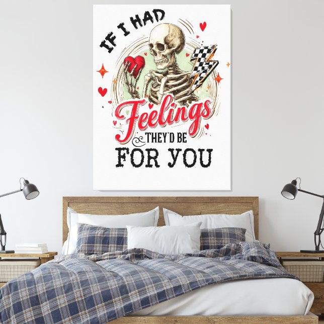 Feelings Canvas Print (Insitu(Bedroom))