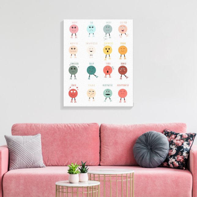 Feelings Emotions Faces Chart Classroom Decor (Insitu(LivingRoom))