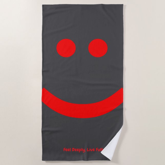 feelings is beach towel (Front)
