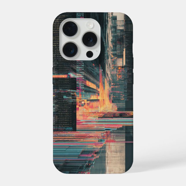 Feelings Liability Phone Case AI Glitch Financial  (Back)