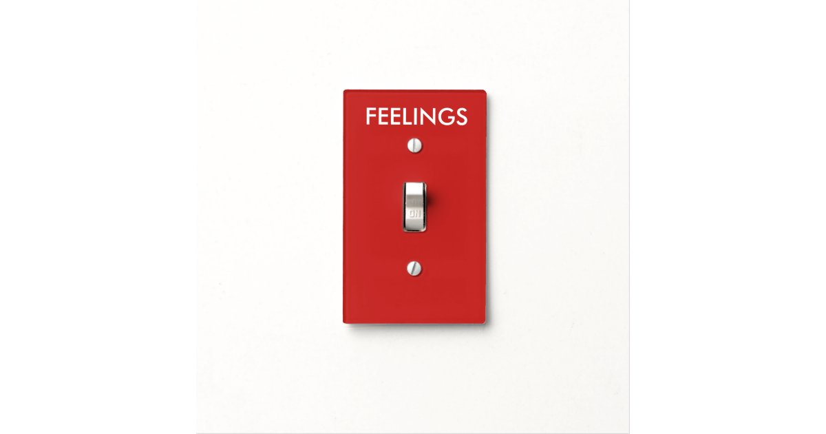 Feelings On Off Light Switch Zazzle Com